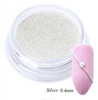 Silver Caviar Beads 0.4MM