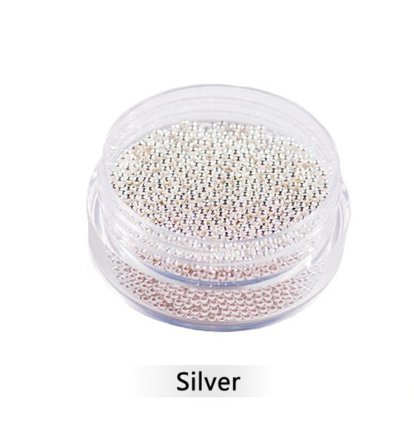 Silver Caviar Beads 0.6MM