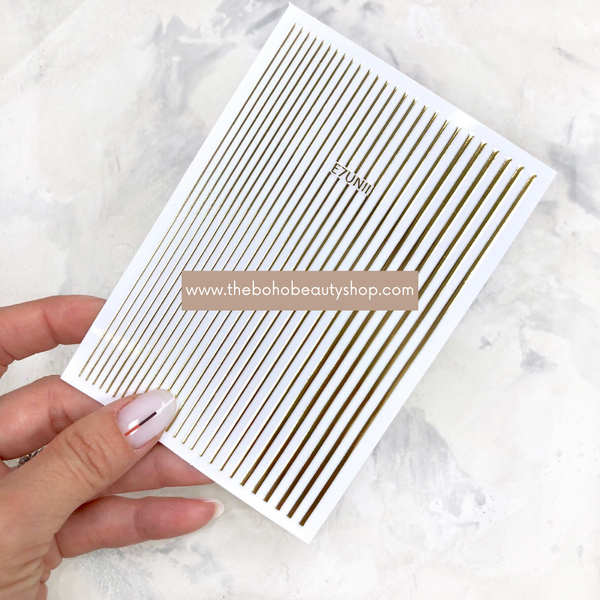 Gold Stripes Stickers