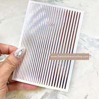 Rose Gold Stripes Stickers